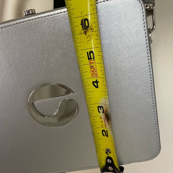 Coperni metallic grey square purse w dustbag - Picture 7 of 17